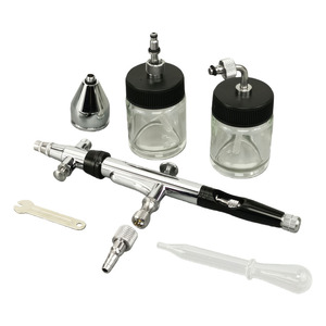 Aérographe double action 0,3 mm à alimentation par gravité, vitesse réglable, portable, gobelet 7,0 cc HMX-360-2 - Product Image 5