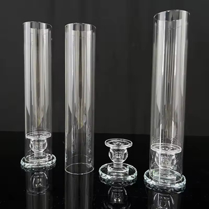 Porte-<span class=keywords><strong>bougie</strong></span> en cristal personnalisé Porte-<span class=keywords><strong>bougie</strong></span> en cristal <span class=keywords><strong>avec</strong></span> cylindre en verre - Product Image 4