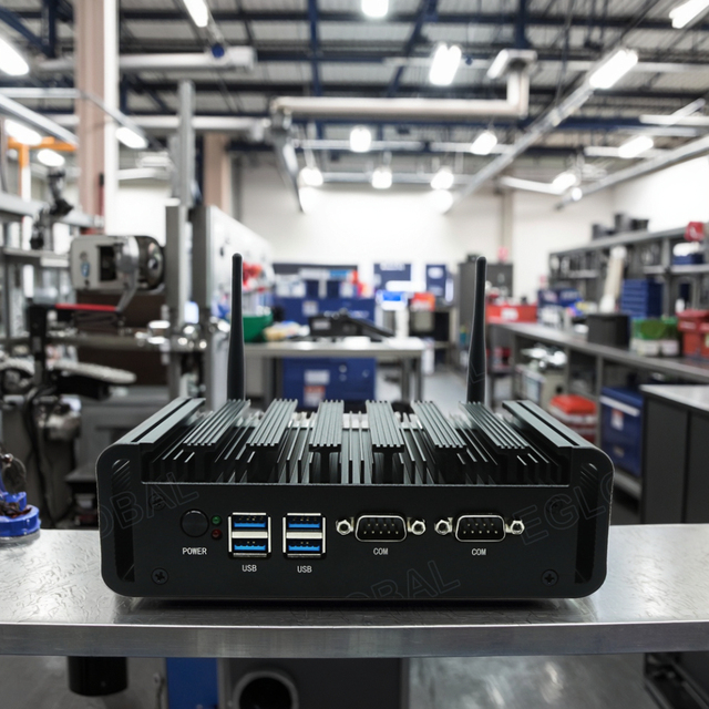 EGLOBAL Onboard Intel N100 DDR4 Max 8G Win10/WES 10/Linux OS MSATA SSD/M.2 SSD 4*USB 2*COM Port Industrial Mini PC