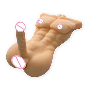 Jouets sexuels pour la masturbation féminine, poupée sexuelle réaliste en forme de torse masculin musclé, poupée sexuelle <span class=keywords><strong>gay</strong></span> réaliste avec pénis et gode - Product Image 2