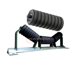 Heavy Industry Belt Conveyor Carrier Roller with Rubber Ring for Mining Applications - Product Image 1