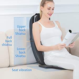 इलेक्ट्रिक घुटने टेकने वाली कंपन हीटिंग गर्दन और पीठ मालिश के साथ पीठ मालिश - Product Image 3