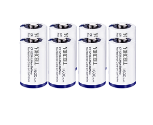 YOHCELLリチウム<span class=keywords><strong>CR123A</strong></span>バッテリー3V 1600mAh充電式リチウム金属電池カメラと懐中電灯用10年の保存寿命 - Product Image 1