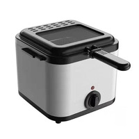 Friteuse électrique populaire en acier inoxydable 1000W 2.5L 304 avec température réglable pour filets de poulet frites