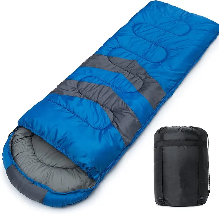 Outdoor Swaddle Cold Weather Keep Warm Adult Hooded Envelope Sleeping Bag for Camping Hiking