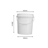 Seau de lavage de voiture blanc direct d'usine seau de tambour de maille d'isolement en plastique avec outil d'utilisation d'eau de couverture de sable