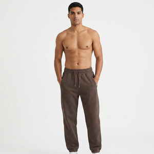 Pantalon de survêtement pour homme en mélange de coton, de marque, avec boutons, pour le sport, vente en gros - Product Image 1
