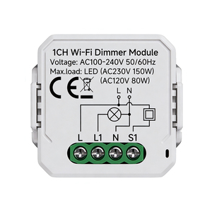 Interruptor Atenuador de Luz LED Inteligente WiFi, Control Remoto por Aplicación Smart Life/Tuya, Interruptor de 1/2 Vías, Compatible con Alexa <span class=keywords><strong>Echo</strong></span> y <span class=keywords><strong>Google</strong></span> <span class=keywords><strong>Home</strong></span> - Product Image 2