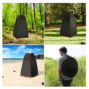 Tente de douche et de toilette pop-up automatique monocouche pour camping en extérieur, pêche estivale et utilisation latérale de voiture, directement d'usine - Product Image 5