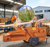 Broyeur de bois robuste 5T/H avec rotor de 500 mm pour le recyclage des déchets forestiers et la production de biocarburant