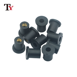 Tuerca de inserción de rosca moleteada de latón personalizada M2 M3 M4 M5 <span class=keywords><strong>M6</strong></span> Tamaños Tuerca de pulgar de remache de acero chapado en zinc con inserción de plástico pulido - Product Image 4
