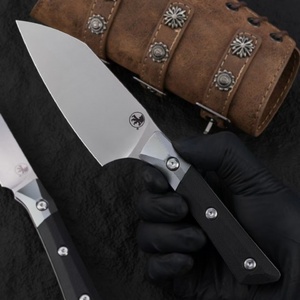 Ensemble de couteaux de chef japonais Micro Technology, lame en acier G10+, manche en alliage d'aluminium, couteaux de cuisine avec étui - Product Image 5