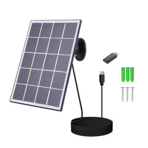 Pabrik grosir Panel surya untuk kamera keamanan dengan tipe-c untuk mikro USB adaptor kompatibel dengan cincin Eufy Blink kamera - Product Image 2