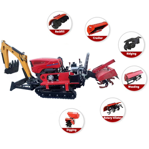 Motoculteur sur chenilles 25hp 35hp Mini cultivateur agricole Tracteurs sur chenilles Équipement agricole agricole - Product Image 1