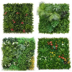 Nhân tạo gỗ Hoàng Dương Bảng điều chỉnh dọc màu xanh lá cây Tường Ngoài Trời hàng rào tấm nhân tạo tán lá cỏ hàng rào hàng rào plante artificielle - Product Image 5