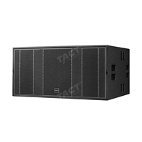 Système de sonorisation de scène haute puissance professionnel avec deux caissons de basses de 18 pouces 2400W pour concert