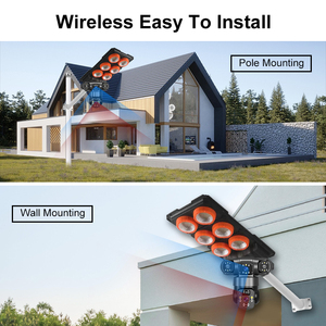 300W IP67 Integrierte Solar-Straßen laterne mit CCTV-Kamera Nachtsicht-Bewegungs funktion 3 Objektiv Outdoor All in One - Product Image 3