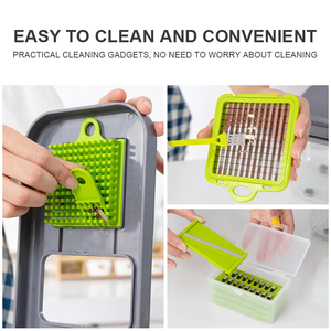 Tốt nhất bán đa chức năng thực phẩm cắt khoai tây Peeler Hướng dẫn sử dụng 12 trong 1 <span class=keywords><strong>mandoline</strong></span> <span class=keywords><strong>slicer</strong></span> thời gian và lao động tiết kiệm Rau Chopper - Product Image 6