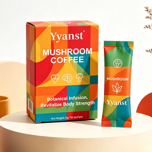 Café aux champignons revitalisant pour le corps, infusion botanique, marque privée OEM, 10g*10 sachets, café à la maca - Product Image 4