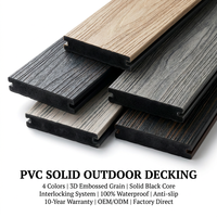 Outdoor Zeitgenössischer Rutschfester Klick-PVC-Bodenbelag mit Holzoptik für Garten und Schwimmbad