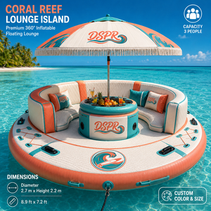 Canapé flottant gonflable personnalisé pour bar, île flottante pour complexe hôtelier, <span class=keywords><strong>marina</strong></span>, lac, <span class=keywords><strong>parc</strong></span> aquatique, vente en gros, export - Product Image 3