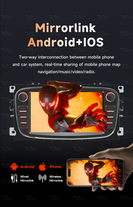 หน้าจอรถยนต์ BQCC 7 นิ้ว Mp5 ไร้สาย รองรับ Carplay <span class=keywords><strong>Android</strong></span> Mirrorlink วิดีโอ BT สำหรับรถยนต์ Ford Focus Mondeo S-<span class=keywords><strong>Max</strong></span> C-<span class=keywords><strong>Max</strong></span> Galaxy Kuga ปี 2008-2011 - Product Image 6