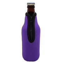 Refroidisseur de bouteille de bière/canette en néoprène populaire de 350ml impression CN;GUA Polyester garder le vin frais, isolé... ou juste Logo ou couleur unique