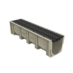 High Quality Composite Resin SMC Linear Drain Trench U Channel And Trench Cover City Underground Drainage System