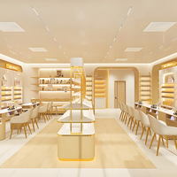 ONI Shopfitting + Nail Salon Space-Thème or crémeux-Affichage exquis/Expérience confortable