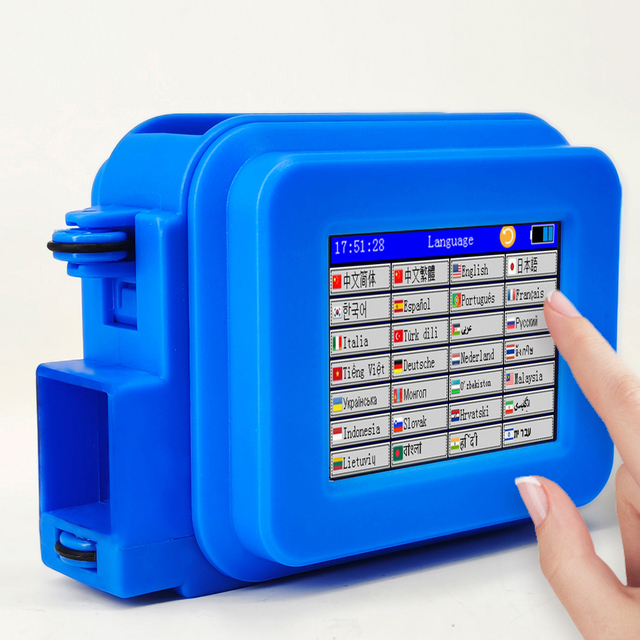 Portable 12.7mm Fast Dry Barcode Label Printer 600dpi for Expiry Date Batch Coding Carton Boxes Plastic Metal Packaging