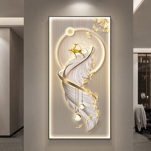 Di nuovo Design moderno decorazione per la <span class=keywords><strong>casa</strong></span> porcellana di cristallo <span class=keywords><strong>con</strong></span> luci a Led <span class=keywords><strong>quadri</strong></span> lampade di lusso cristallo arte pittura diamante - Product Image 4