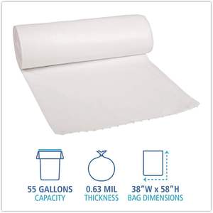 Bolsas de Basura Resistentes Boardwalk BWK515 para Uso Doméstico - Product Image 1