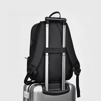 Sac à dos Oxford personnalisé imperméable avec fermeture éclair, compartiment pour ordinateur portable, motif lettres, en polyester, pour sport en plein air, affaires et voyages urbains