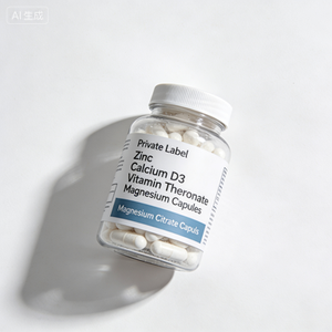 Cápsulas de Citrato de Magnesio, Complejo de Magnesio, Suplemento <span class=keywords><strong>para</strong></span> <span class=keywords><strong>Dormir</strong></span>, Relajación Muscular, 500 mg de Magnesio por Cápsula - Product Image 3