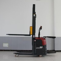 Gerbeur électrique 2 tonnes, batterie au plomb-acide 48V, design compact pour entrepôt à allées étroites, empilage de palettes