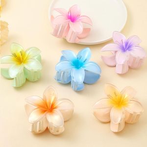 กิ๊บติดผมพลาสติกขนาด 8 ซม. ลายหินอ่อนไล่สี ประดับคริสตัลรูปดอกลีลาวดี สำหรับงานปาร์ตี้ รีสอร์ท ของตกแต่งผมผู้หญิง คุณภาพดี สวยงาม - Product Image 5