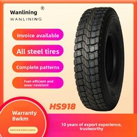Pneu de camion radial tout acier 900R20, ensemble complet avec motif de bande de roulement minier à trois lignes, fabriqué à Dongying, Shandong