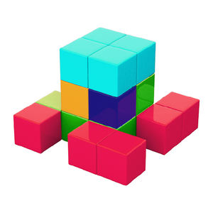 Cube magnétique magique éducatif STEM coloré pour enfants, <span class=keywords><strong>jouet</strong></span> éducatif pour la maternelle - Product Image 1