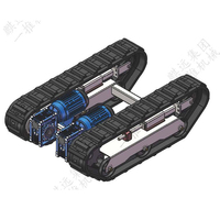 Nouveau bas prix personnalisation télécommande chenille en caoutchouc châssis de robot mobile pièces de machines de Construction