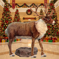 Renard animatronique grandeur nature personnalisé Haichuan pour la décoration de Noël de la maison, du centre commercial, du centre commercial