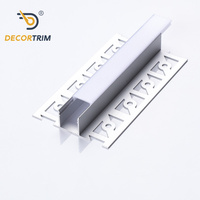 DECORTRIM - Vente en gros d'usine - Profil en aluminium encastré pour éclairage LED linéaire sur le bord des meubles de cuisine
