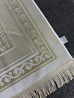 Neues Design Muslimischer Gebetsteppich aus Weichem Material mit Geprägtem Muster, Gepolsterte Islamische Komfortable Gebetsmatte