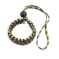 Bracelet paracorde pour appareils photo, taille réglable, couleur personnalisée, pour réflex numérique, appareils photo compacts, vente en gros,