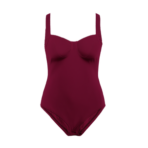 Costume da bagno intero HDJ taglie forti con controllo pancia, vita alta, scollo quadrato, tinta unita, da donna, taglie 38 40 42 44 - Product Image 1