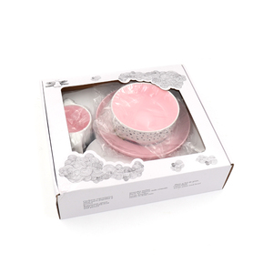 Eco Friendly <strong>Children</strong> Dinnerware and <strong>Cutlery</strong> <strong>Set</strong> for Kids Toddlers With Dishwasher Safe and BPA Free Round Plate <strong>Children</strong> Dis - Product Image 1