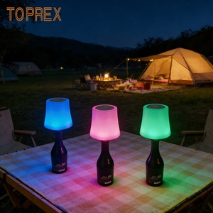 TOPREX 2026 新型ポータブルコードレス充電式ボトルランプ、柔軟な<span class=keywords><strong>3</strong></span>色調光機能付き、屋外パティオやピクニックの装飾に最適 - Product Image 1