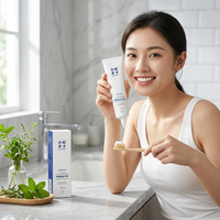 Dentifrice naturel à la menthe anti-caries pour adultes, marque privée OEM, vente en gros, blanchiment des dents, haleine fraîche, certifié ISO