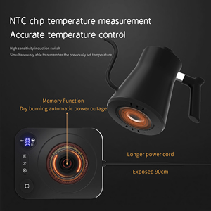 900Ml Stainless Steel Digital Smart Pour Over Tea <b>Kettle</b> and Coffee <b>Kettle</b> Home Appliance Gooseneck <b>Kettle</b> <b>Kettle</b> - Product Image 6