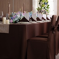 Nappe en coton blanc tissé sur mesure de haute qualité, certifiée OEKO-TEX, avec ourlet festonné, pour la maison, les mariages et les fêtes