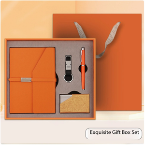 Promotional Business Gift Set Keychain Promotional Keychains Name Card Holder Custom Keychain Gift Box Notebook Gift Set